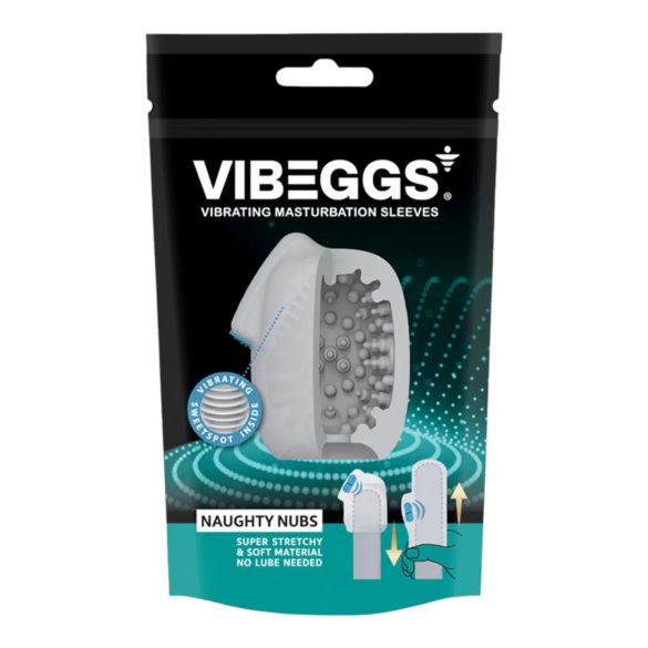 VIBEGGS - vibrerende æg onaniprodukt - struktur overflade - hvid