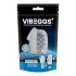 VIBEGGS Blow Misty - vibrerende ægmasturbator (hvid)