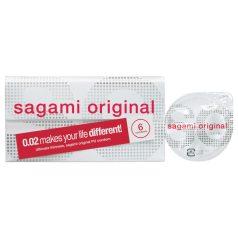 Sagami Original 0.02 - kondom - ultratynd - 55mm (6 stk)