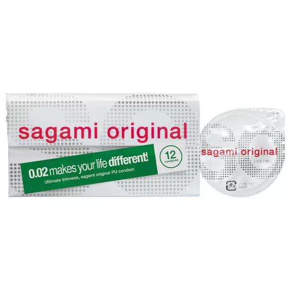 Sagami Original 0,02 - kondom - ultra tynd - 55mm (12 stk)