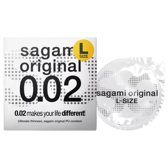 Sagami Original 0,02 L - kondom - ultratynd - 58mm (1 stk)