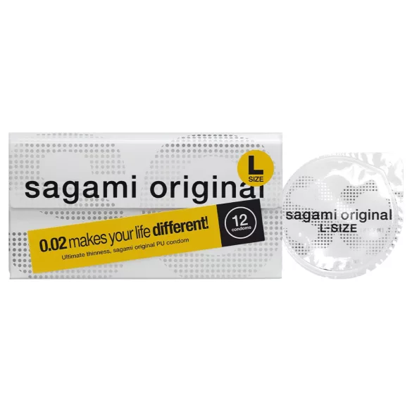 Sagami Original 0,02 L - kondom - ekstra tynd - 58mm (12 stk)