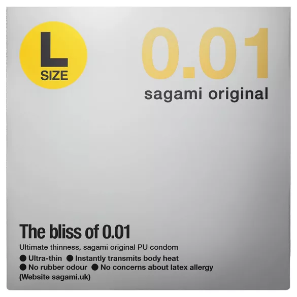 Sagami Original 0,01 L - kondom - ultratynd - 58mm (1 stk)