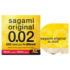   Sagami Original 0,02 XL - kondom - ekstra bred - 61mm - 1 stk