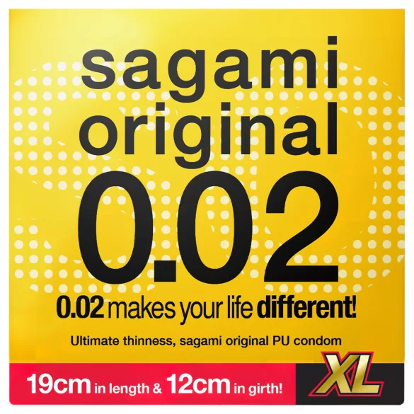 Sagami Original 0,02 XL - kondom - ekstra bred - 61mm - 1 stk