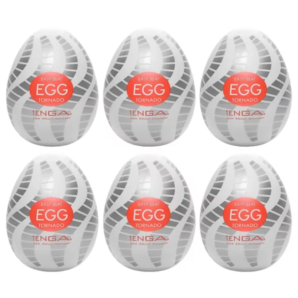 TENGA - æg onaniprodukt - tornado struktur - 6 stk