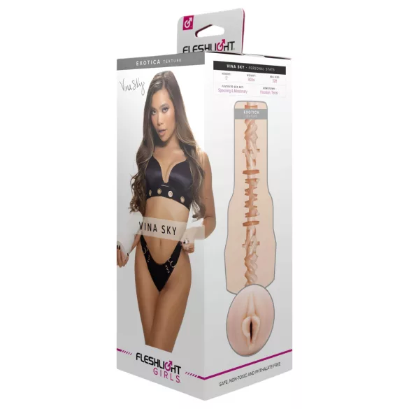 Fleshlight Vina Sky Exotica - realistisk vagina-onani (naturfarvet)