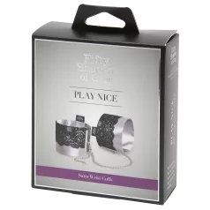 Fifty Shades of Grey - Satin Håndjern (sølv)