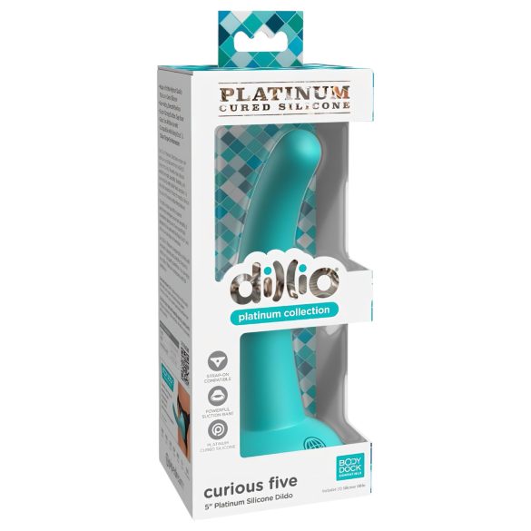 Dillio Curious Five - Turkis silikondildo (15cm)