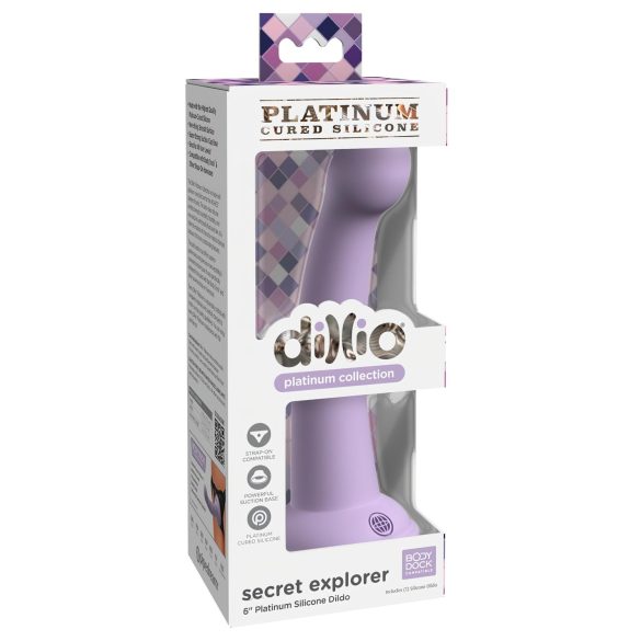 Dillio Hemmelig Opdagelsesrejse - sugekopdildo (17cm) - lilla