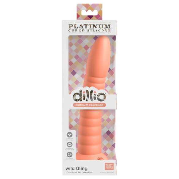 Dillio Wild Thing - rillet dildo (19 cm) - orange