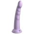 Dillio Slim Seven - sugekop dildo (20cm) - lilla