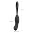 Black Velvets - strap-on dildo - justerbar - sort