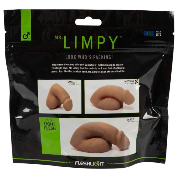 Mr. Limpy - realistisk dildo - mellem størrelse - naturfarve