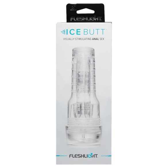 Fleshlight Ice Butt - masturbator med anusindgang - gennemsigtig