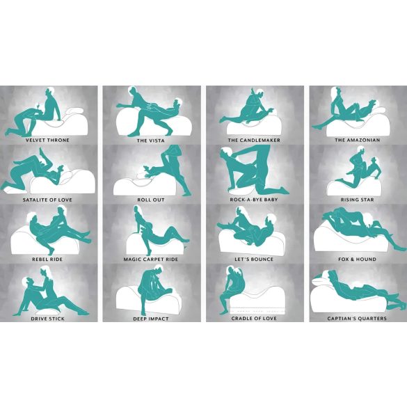 Liberator Esse Lounger - justerbar sexsofa - 3 dele (rød)