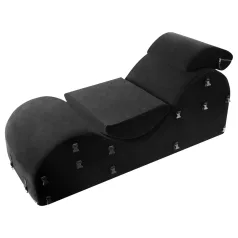 Liberator Black Label Esse - justerbar 3-delt sexsofa (sort)