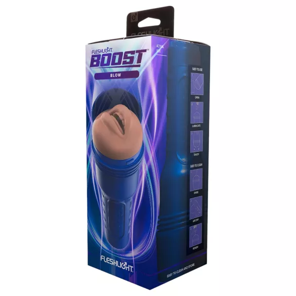Fleshlight Boost Blow - realistisk mund masturbator - natur
