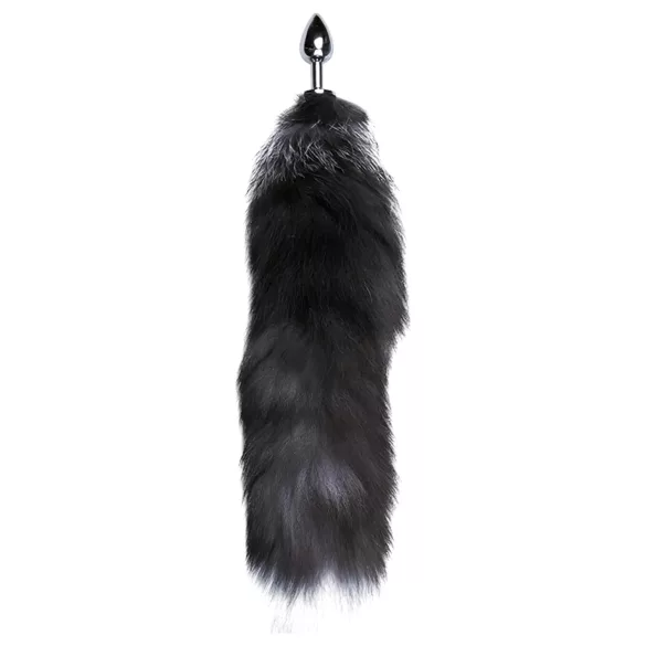 Alive Anal Pleasure - medium anal plug med rævehale (sølv)
