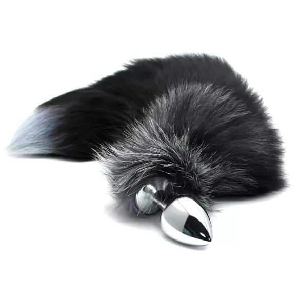 Alive Anal Pleasure - medium anal plug med rævehale (sølv)