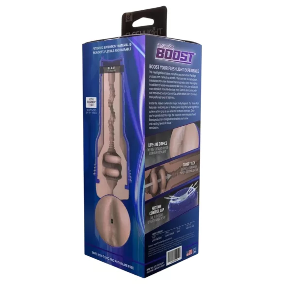 Fleshlight Boost Blast - realistisk numsemasturbator - hudfarvet