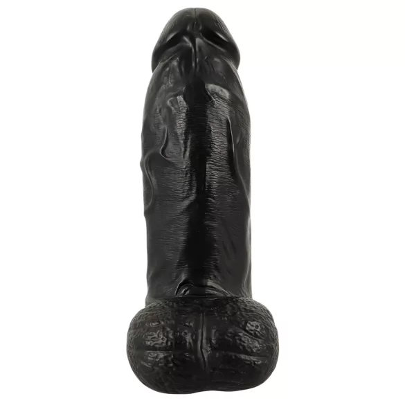 Realistixxx Real Giant - dildo med testikler - 22 cm - sort
