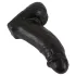 Realistixxx Real Giant - dildo med testikler - 22 cm - sort