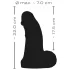 Realistixxx Real Giant - dildo med testikler - 22 cm - sort