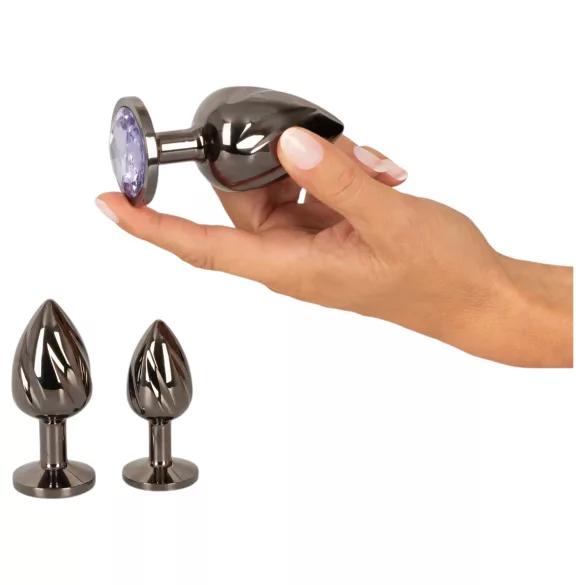 Anos - analplug sæt - metal - 3 stk