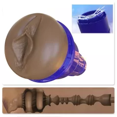 Fleshlight Boost Bang - realistisk vagina masturbator - brun