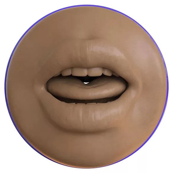 Fleshlight Boost Blow - realistisk mund masturbator - brun