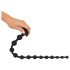 Black Velvets - analdildo med perler - sort