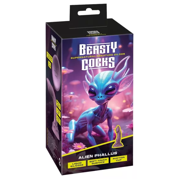 Beasty Cocks - alien dildo - realistisk form - silikone lilla