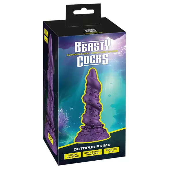 Beasty Cocks Octopus Prime - blækspruttedildo - silikone - lilla