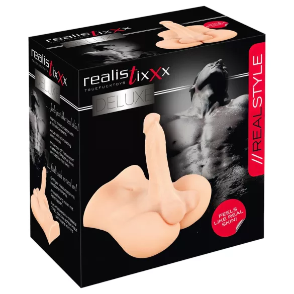 Realistixxx Deluxe Man 02 - mandetorso - natur hudfarve
