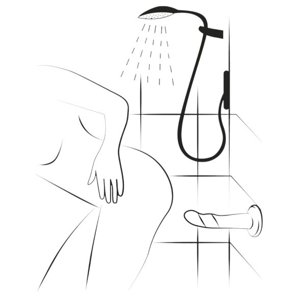 ROMP Dizi - dildo - fleksibel silikone - pink/orange