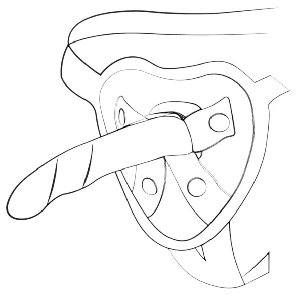 ROMP Piccolo - fleksibel dildo - silikone - blå-lilla