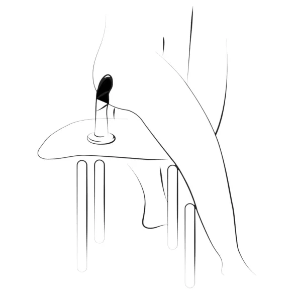 ROMP Piccolo - fleksibel dildo - silikone - blå-lilla