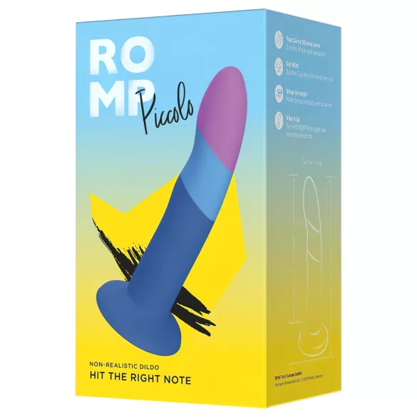 ROMP Piccolo - fleksibel dildo - silikone - blå-lilla