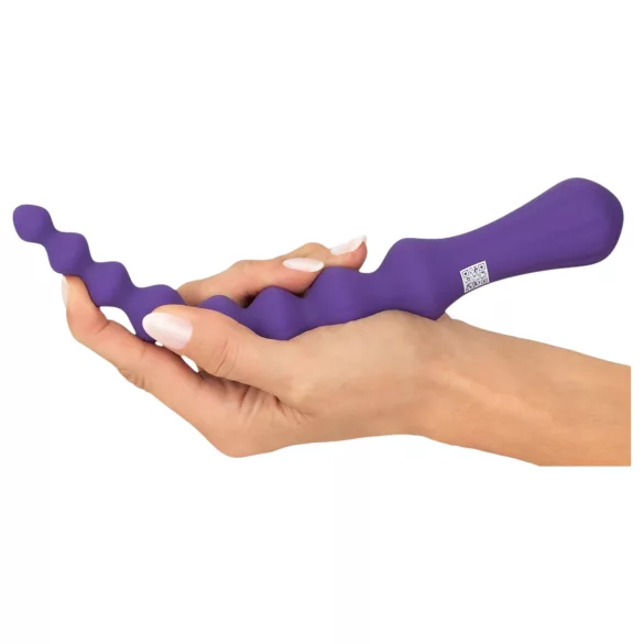 You2Toys - fleksibel analdildo med kugler - silikone lilla