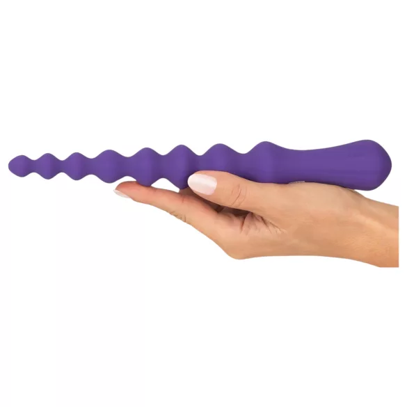 You2Toys - fleksibel analdildo med kugler - silikone lilla