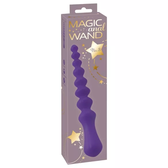 You2Toys - fleksibel analdildo med kugler - silikone lilla