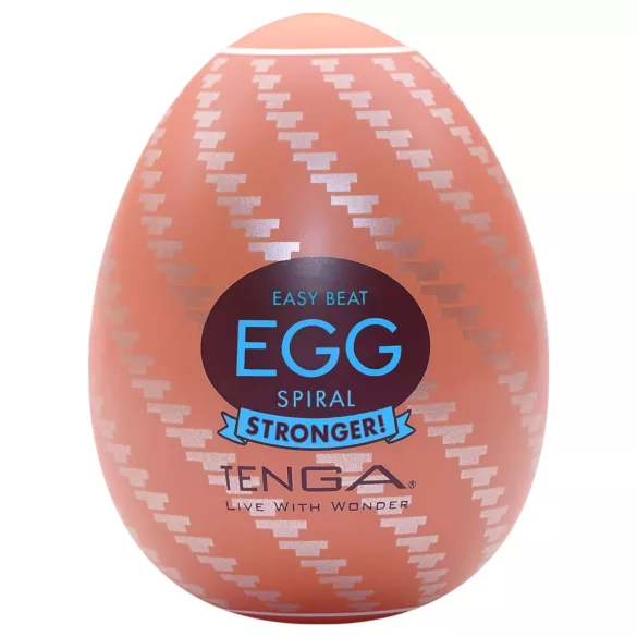 TENGA Egg Spiral Stronger - masturbatoræg - fleksibel struktur - 1 stk