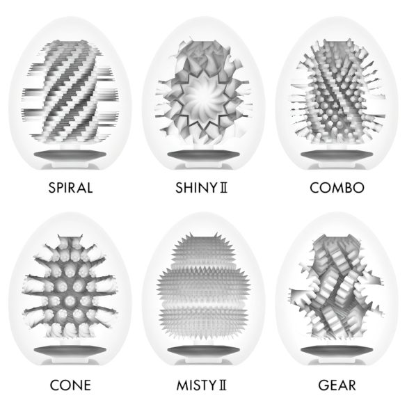 TENGA - æg onanator sæt - ekstra stærk - 6 stk