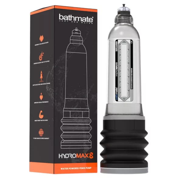 Bathmate Hydromax8 - hydropumpe (gennemsigtig)