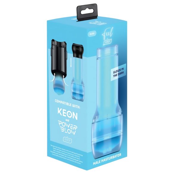 Kiiroo Feel Glow - lyserende kunstskede - PowerBlow kompatibel (hvid)