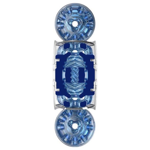 Fleshlight Quickshot Turbo - rejsemasturbator - gennemsigtig blå