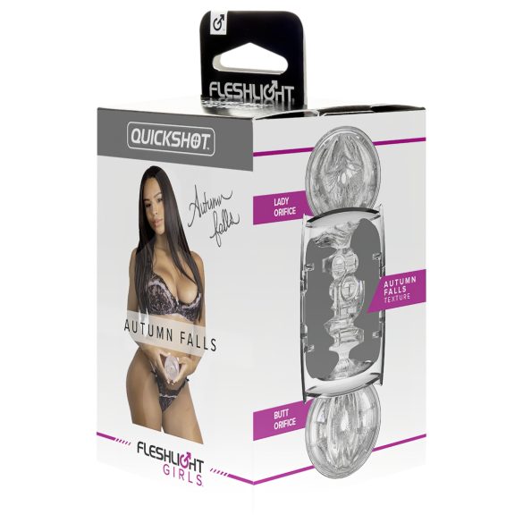 / Fleshlight Quickshot Autumn Falls - rejsemasturbator (gennemsigtig)