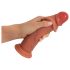 Realistixxx – naturtro, dobbeltlag dildo (naturfarvet)