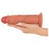 Realistixxx – naturtro, dobbeltlag dildo (naturfarvet)